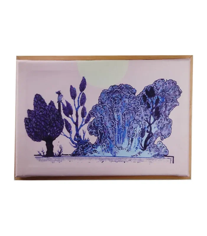 درخت، صخره، پرنده (گلبهی)
